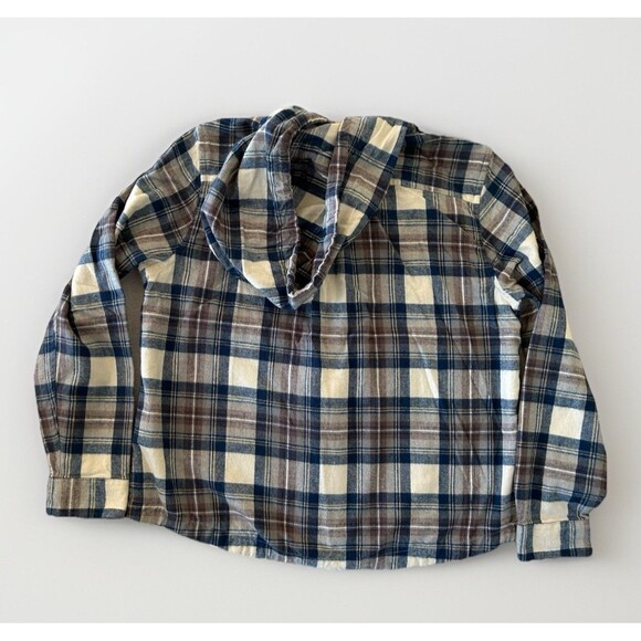 L.L. Bean Scotch Plaid Full Zip Hoodie Relaxed Fit Size Small Outdoors Fall - Picture 2 of 11
